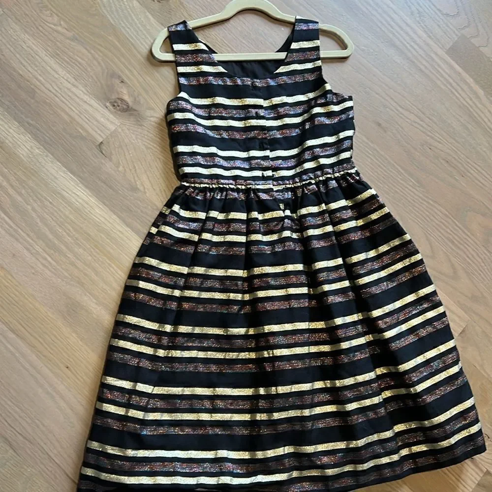 Gymboree Striped Sparkle Holiday Party Dress